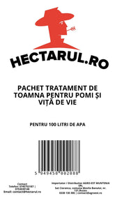 Hectarul - Pachet tratament de toamna pentru pomi si vita de vie, 100 Litri